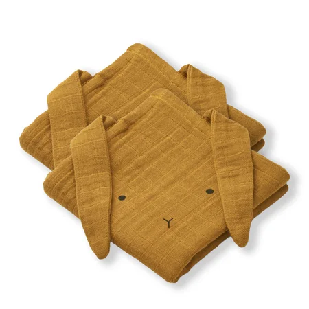  Liewood stofbleer 2-pak, kanin - golden caramel