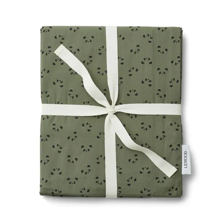 Liewood voksen sengetøj, panda hunter green