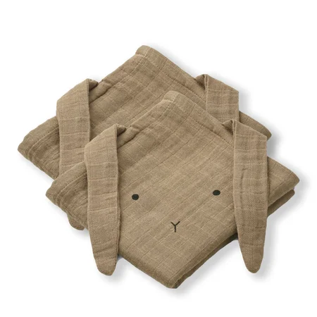 Liewood 2-pak stofbleer,  kanin - oat