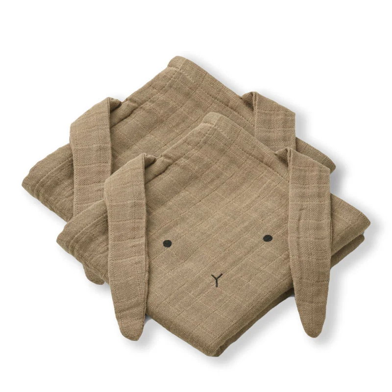 Liewood 2-pak stofbleer,  kanin - oat