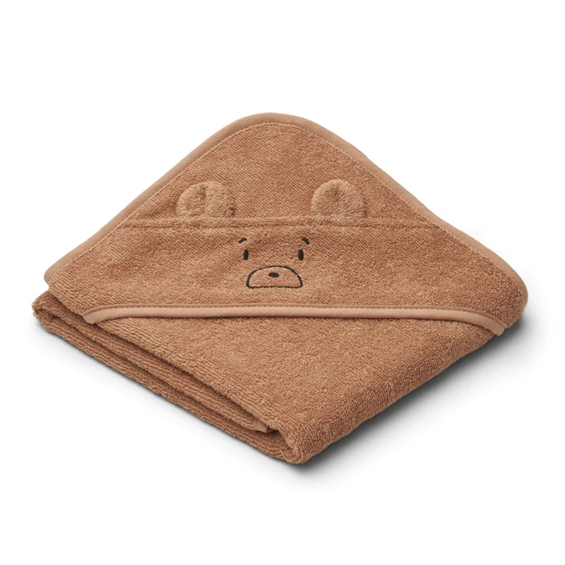 Liewood lille babyhåndklæde, mr bear tuscany rose