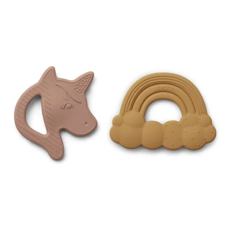 Liewood 2-pak silicone bideringe, unicorn