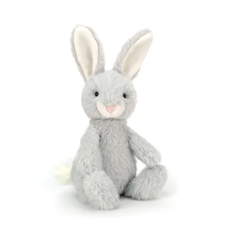 Jellycat bamse, Nibbles kanin silver - 21 cm