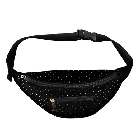 Sofie Schnoor bumbag, sort med prikker