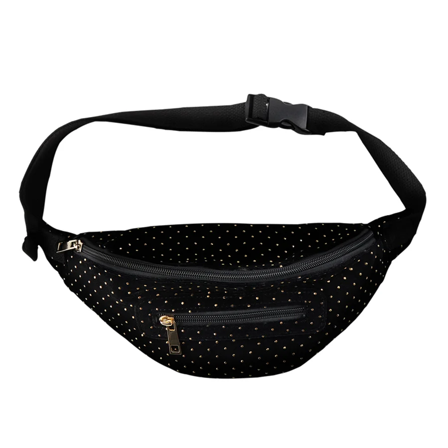 Sofie Schnoor bumbag, sort med prikker