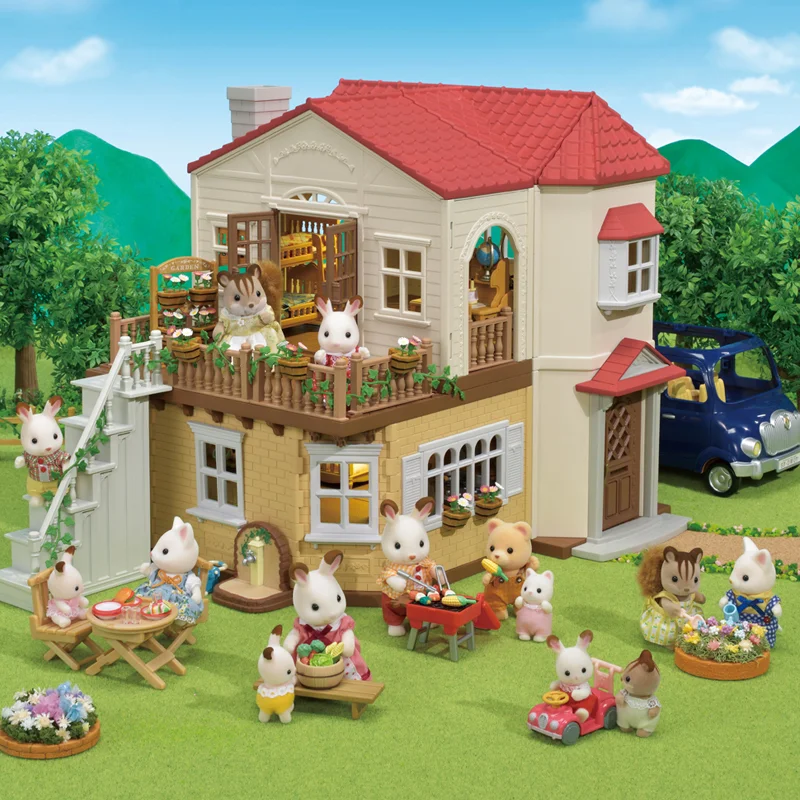 Sylvanian Families byhus med lys