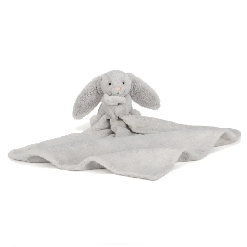 Jellycat bamse, bashful kanin nusseklud silver