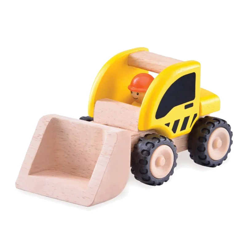 Wonderworld træbil, gummiged