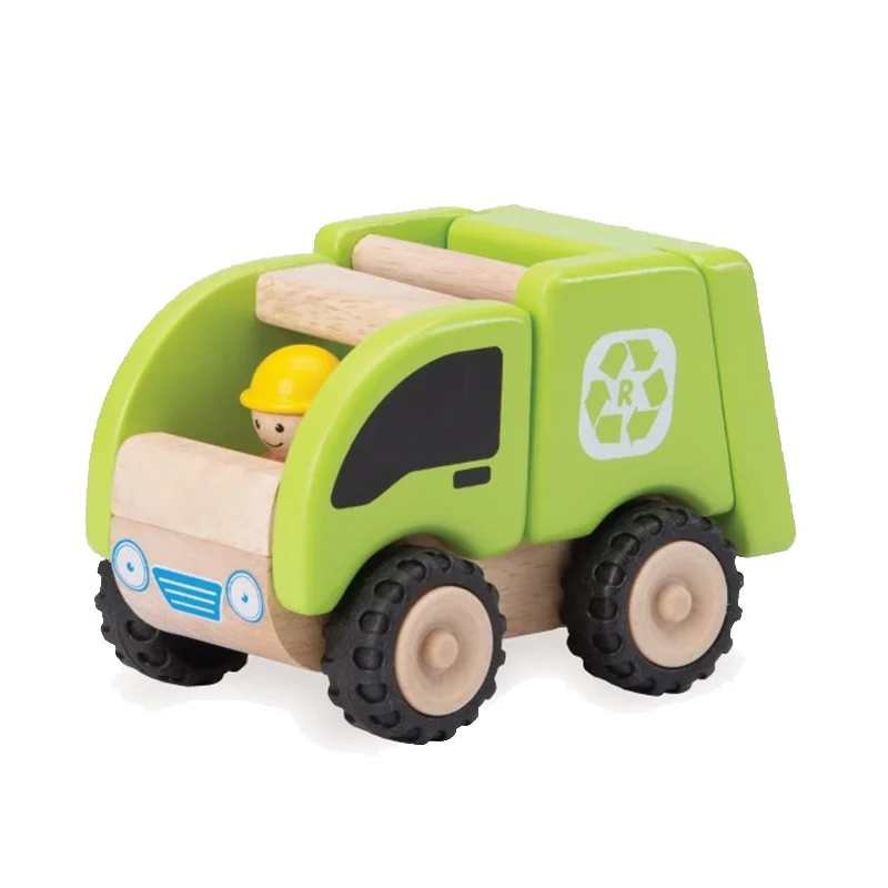 Wonderworld træbil, skraldebil