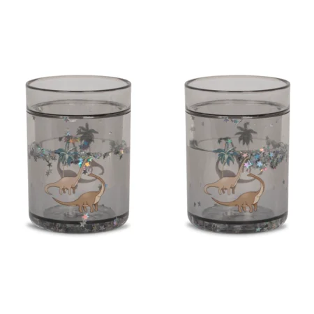 Konges Sløjd 2-pak glitter kop, dino