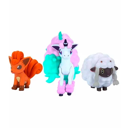 Pokemon Battle figures sæt, Galarian ponyta-Vulpix-Wooloo