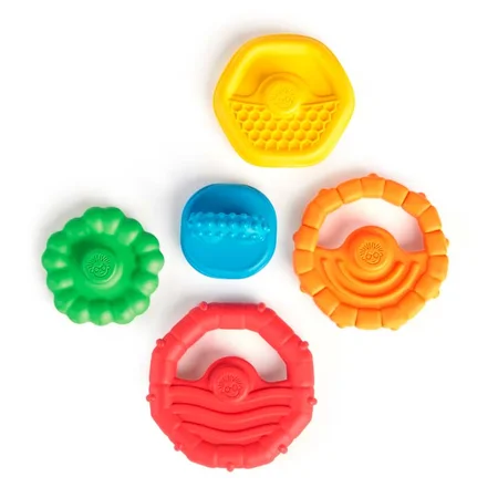 Baby Einstein stabeltårn med teksturerede bideringe