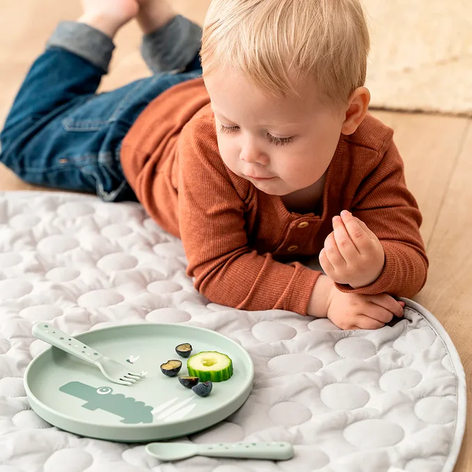 Done by Deer Tallerken, croco, green