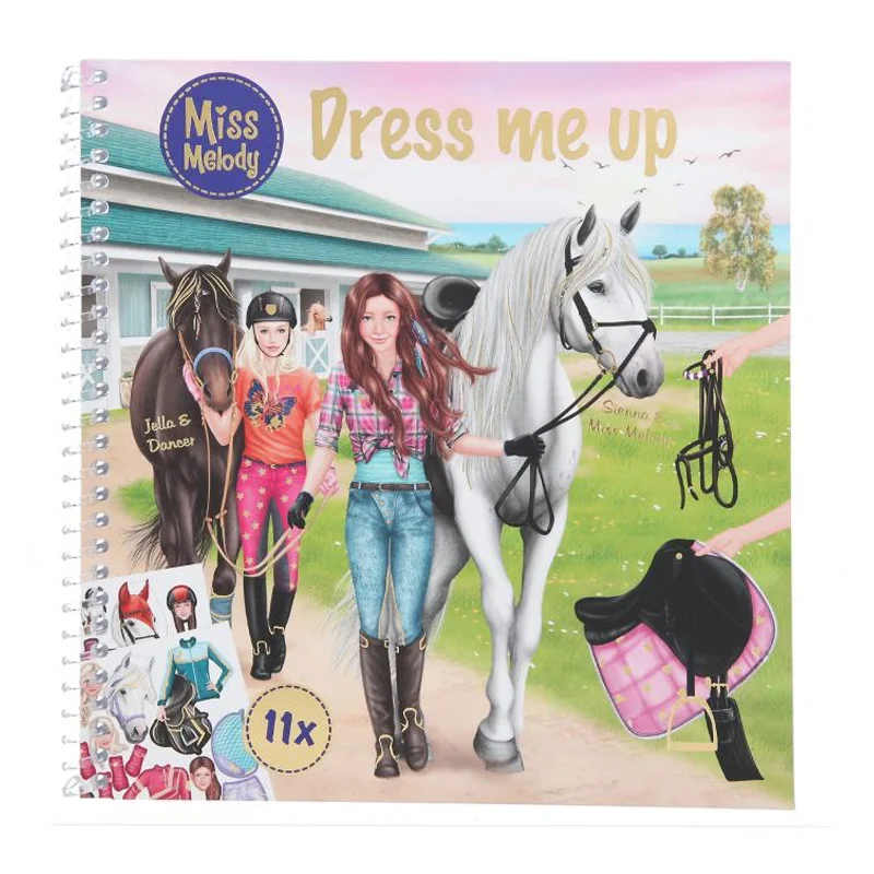 Miss Melody Dress me up Stickersbog