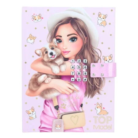 TOPModel Dagbog m/kode og musik corgi