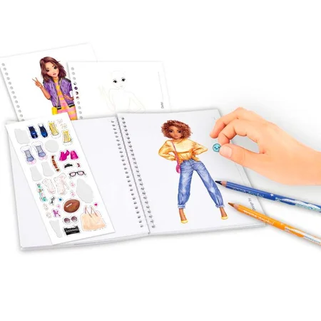 TOPModel Lommemalebog, pink