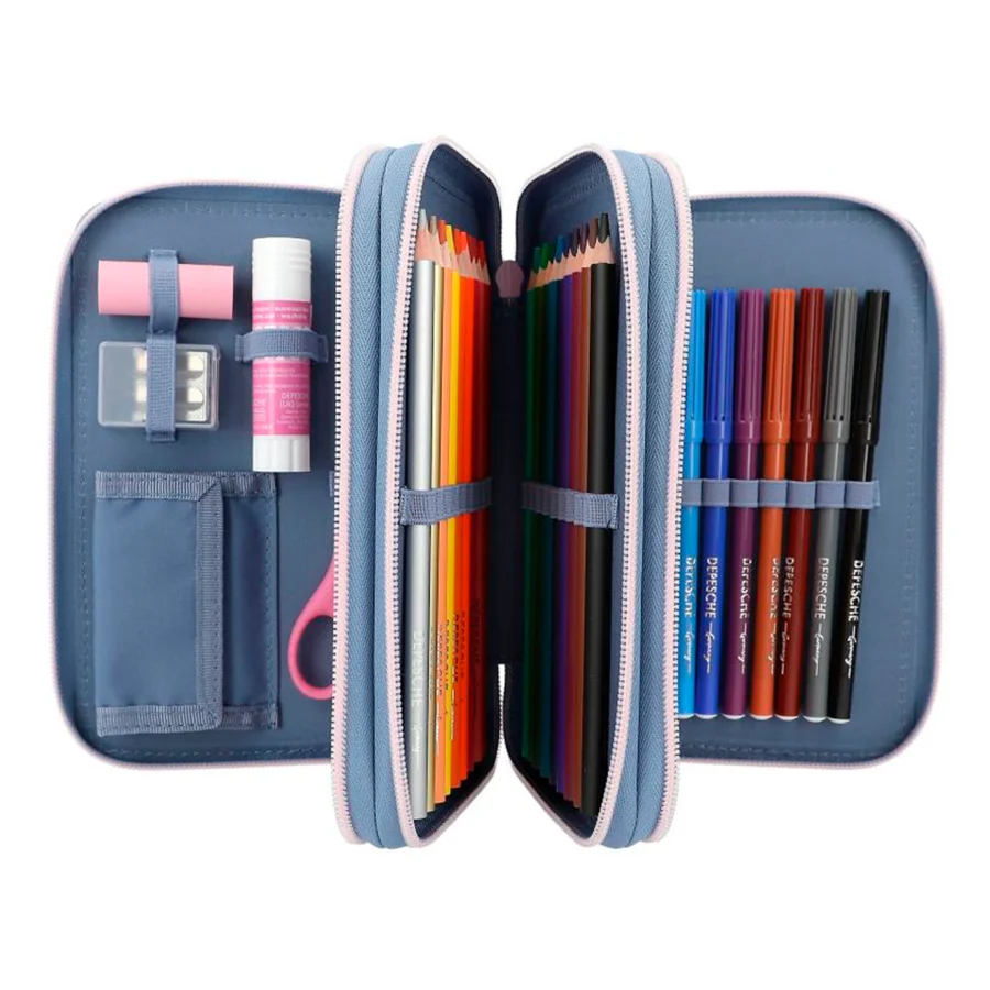 Miss Melody Trippel penalhus m/LED, ildfluer