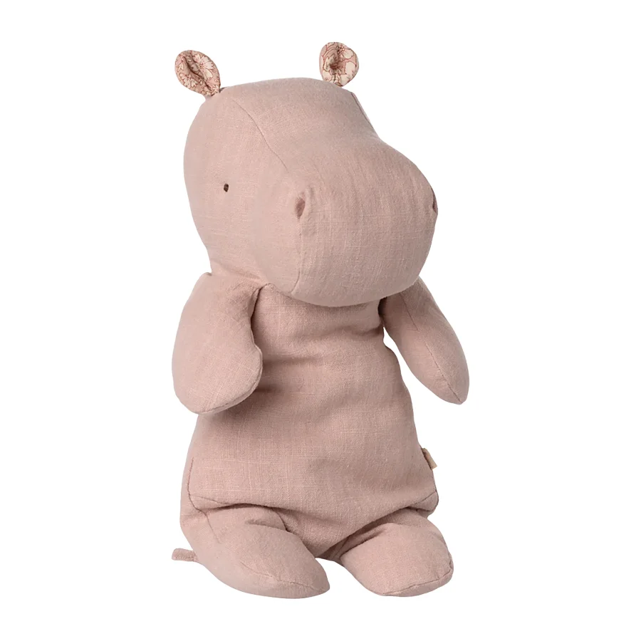 Maileg safari friends flodhest, lys rosa