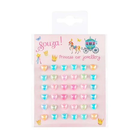 Souza ørestickers, hjerter pastel