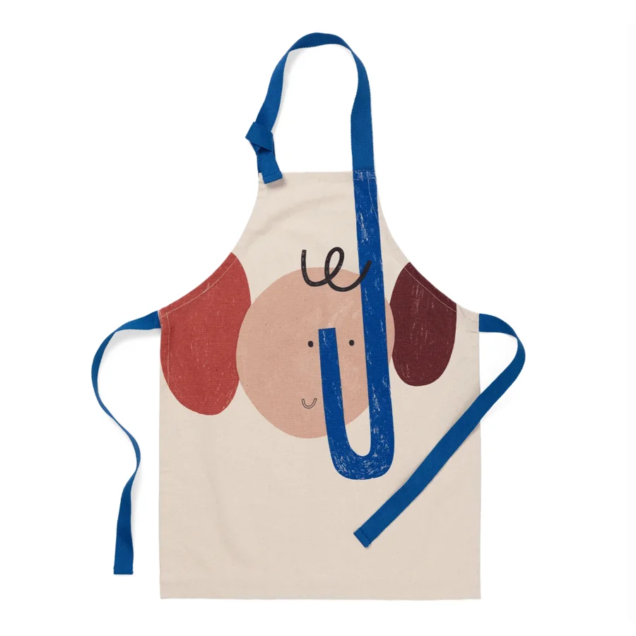 Ferm Living elefant forklæde, off white