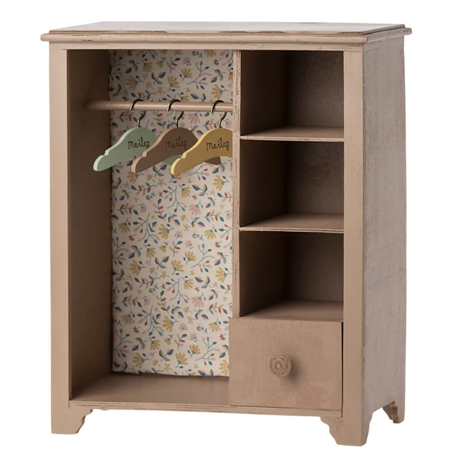 Maileg garderobe stor, powder