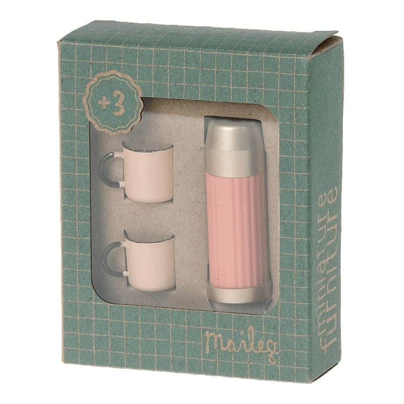 Maileg termokande og kopper, koral