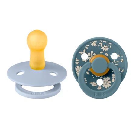 BIBS 2 pk Liberty, str 2 capel / dusty blue mix