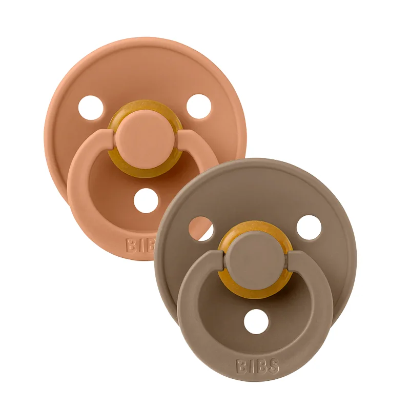 BIBS 2 pak, Colour sut, str 2 - Earth / dark oak