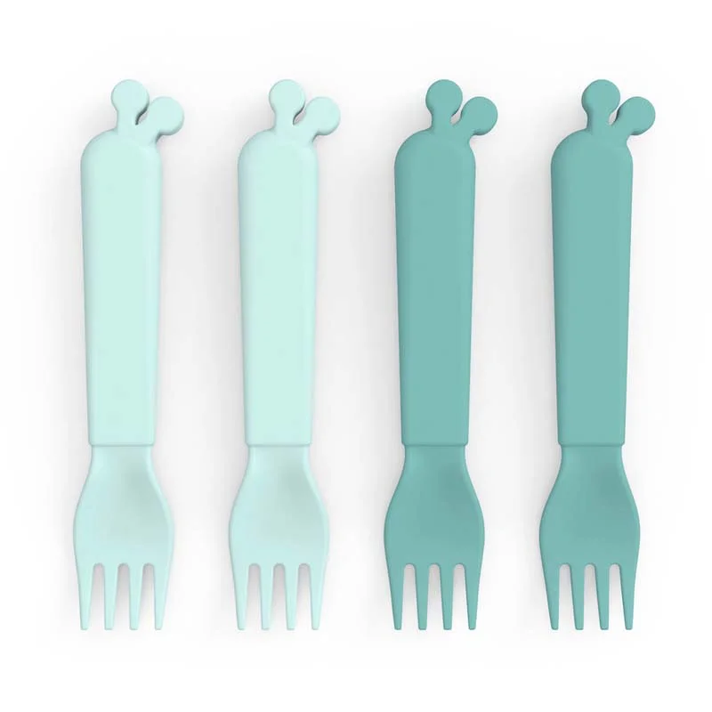 Done by Deer 4-pak Kiddish gafler, Raffi - blå