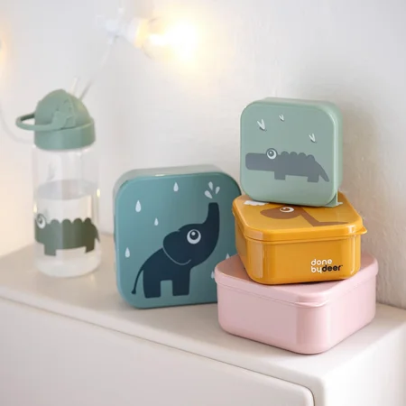 Done by Deer snackbokse, 3 stk Pudder mix