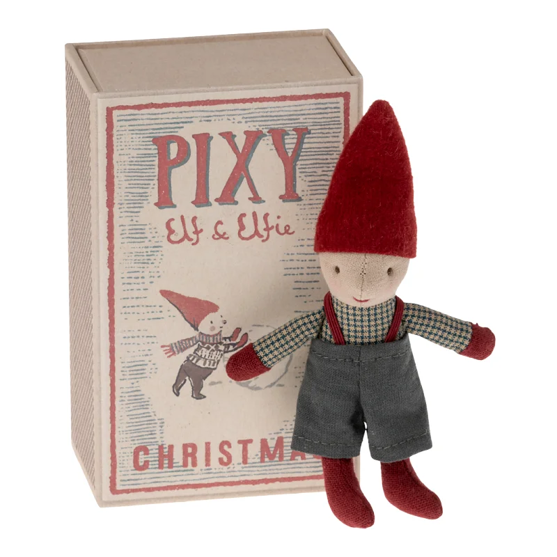 Maileg nisse Elf i tændstikæske
