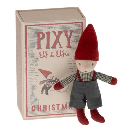 Maileg nisse Elf i tændstikæske