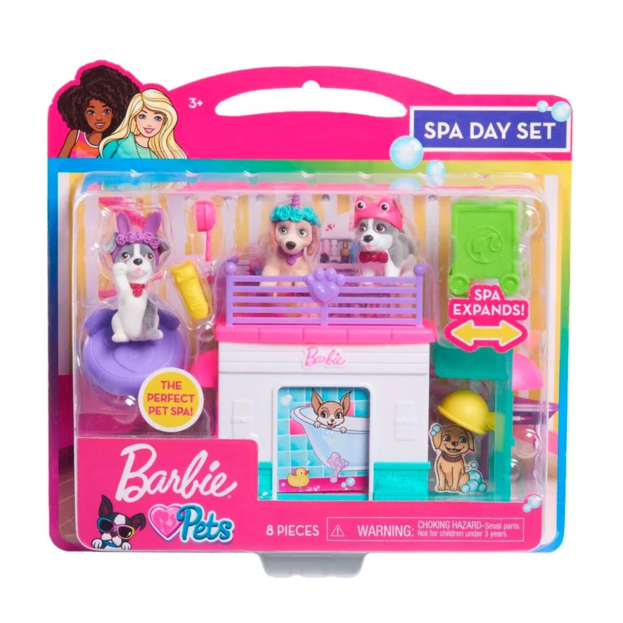 Barbie kæledyr spa legesæt
