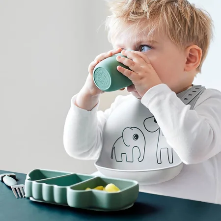 Done by Deer 3-pak mini kop, silikone - Blå mix