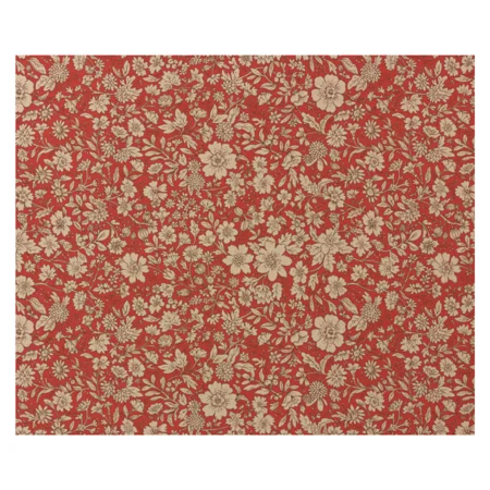 Maileg gavepapir 10 mtr, blossom red