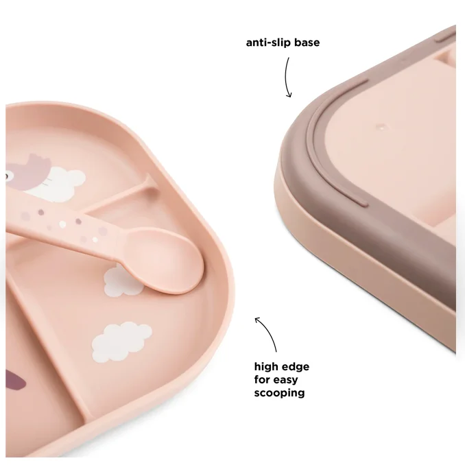 Done by Deer Rumopdelt tallerken, Happy clouds, powder