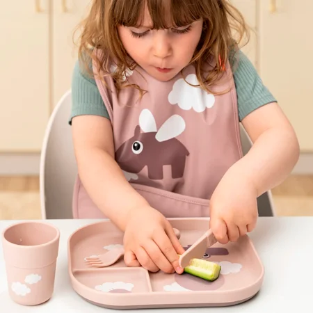 Done by Deer Rumopdelt tallerken, Happy clouds, powder