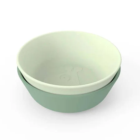 Done by Deer 2-pak Kiddish skåle, Raffi - grøn