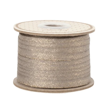 Maileg gavebånd, 25 mtr - Grøn/Guld