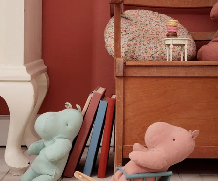 Maileg rund pude, lille - Blomster