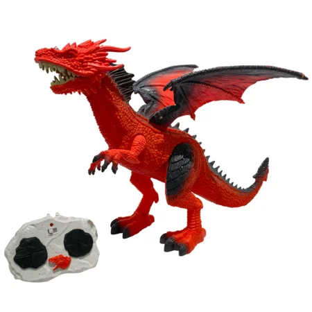 REAL WILD, Drage med røg og bevægende vinger, rød