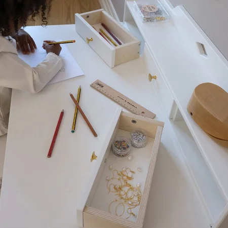 Cam Cam Luca væghængt skrivebord, Hvid