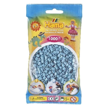 Hama perler 1000 stk gråblå, frv 31