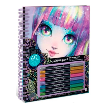 Nebulous Star Black pages coloring book, Isadora