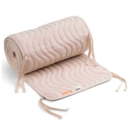 Done by Deer Quiltet sengerand m/bindebånd, Waves - sand