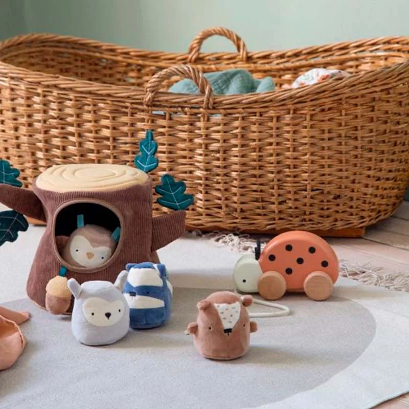 Sebra Aktivitetslegetøj, gemmeleg, træstub