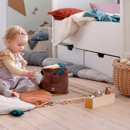 Sebra Aktivitetslegetøj, gemmeleg, træstub