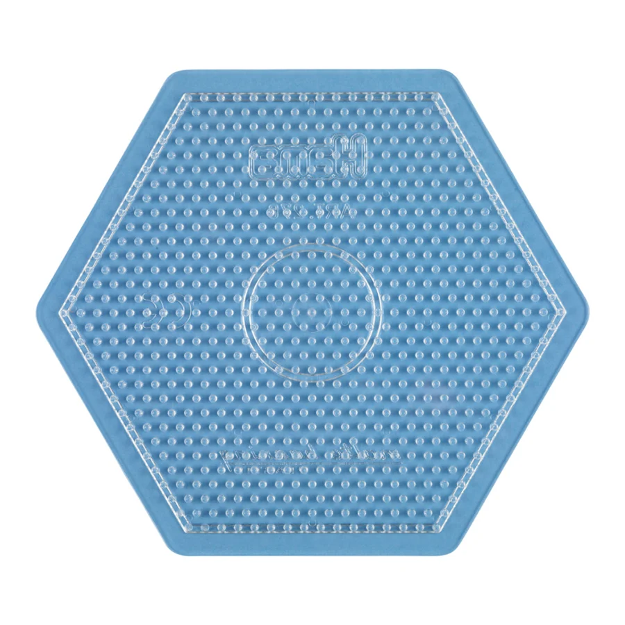 Hama perleplade sekskant stor transparent
