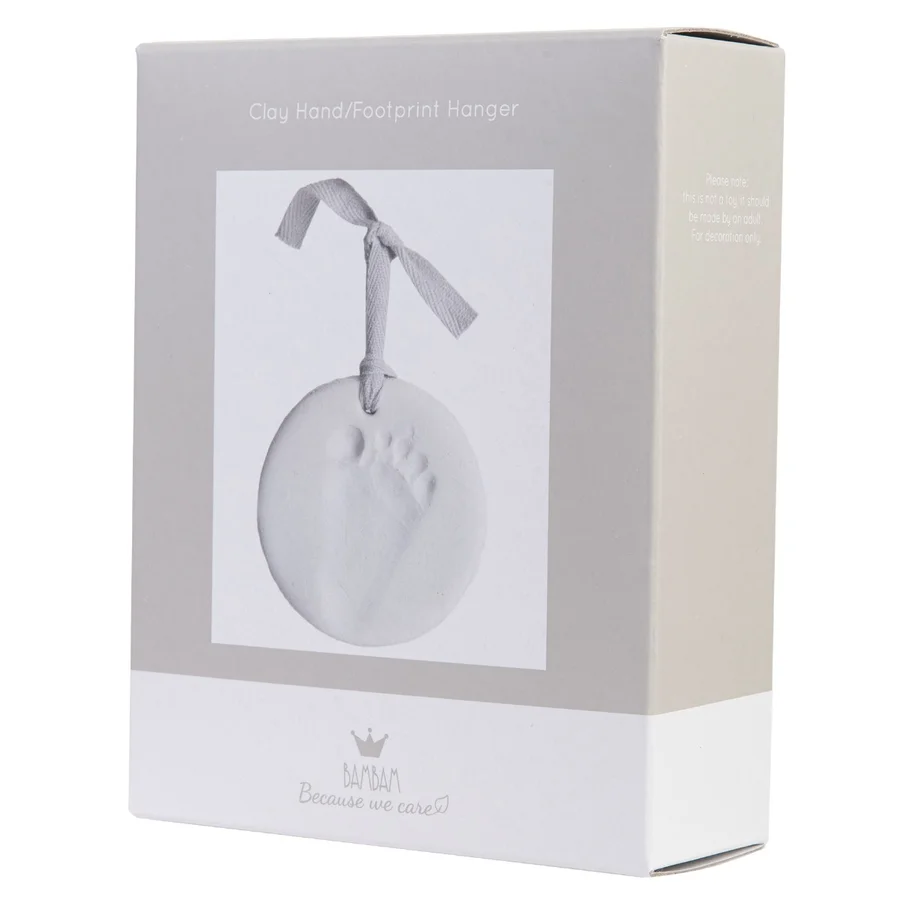 BAMBAM Leraftryk til Ophæng, Hvid