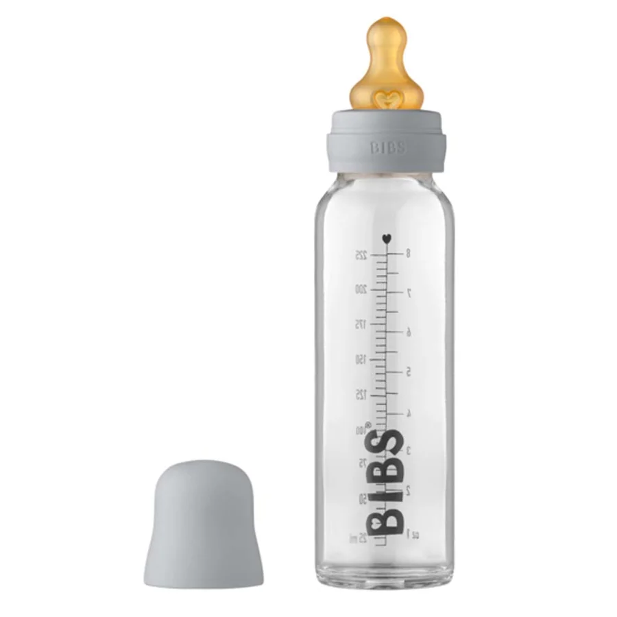 Bibs sutteflaske 225 ml, Complete set - Cloud